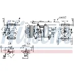 Kompresor, klima-uređaj NISSENS NIS 89201 IC-C5411D