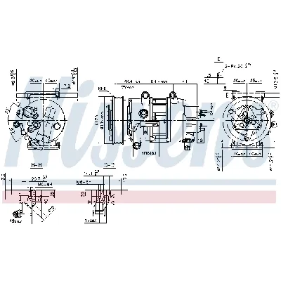 Kompresor, klima-uređaj NISSENS NIS 89201 IC-C5411D