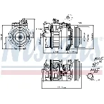 Kompresor, klima-uređaj NISSENS NIS 89231 IC-C540D4