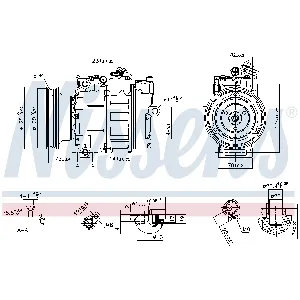 Kompresor, klima-uređaj NISSENS NIS 89232 IC-C54129