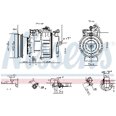Kompresor, klima-uređaj NISSENS NIS 89232 IC-C54129
