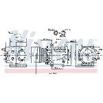 Kompresor, klima-uređaj NISSENS NIS 89241 IC-C54098