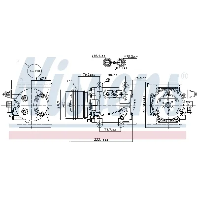 Kompresor, klima-uređaj NISSENS NIS 89241 IC-C54098