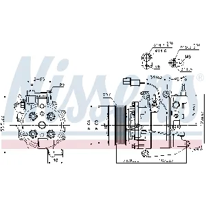 Kompresor, klima-uređaj NISSENS NIS 89246 IC-C540D6