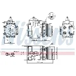 Kompresor, klima-uređaj NISSENS NIS 89248 IC-C54099