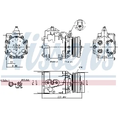 Kompresor, klima-uređaj NISSENS NIS 89248 IC-C54099