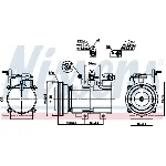 Kompresor, klima-uređaj NISSENS NIS 89276 IC-C540E0