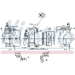Kompresor, klima-uređaj NISSENS NIS 89279 IC-C540E2