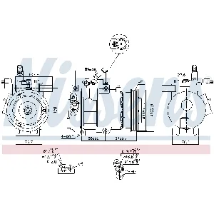 Kompresor, klima-uređaj NISSENS NIS 89279 IC-C540E2