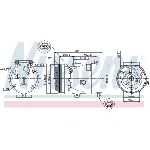 Kompresor, klima-uređaj NISSENS NIS 89281 IC-C54091