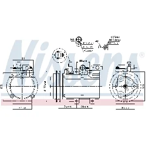 Kompresor, klima-uređaj NISSENS NIS 89282 IC-C540E3
