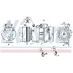 Kompresor, klima-uređaj NISSENS NIS 89285 IC-C540BB