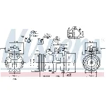 Kompresor, klima-uređaj NISSENS NIS 89301 IC-C540F5