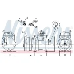 Kompresor, klima-uređaj NISSENS NIS 89302 IC-C540F6