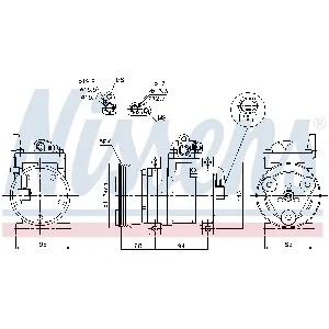 Kompresor, klima-uređaj NISSENS NIS 89302 IC-C540F6