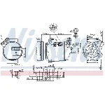 Kompresor, klima-uređaj NISSENS NIS 89308 IC-C54133