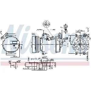 Kompresor, klima-uređaj NISSENS NIS 89308 IC-C54133