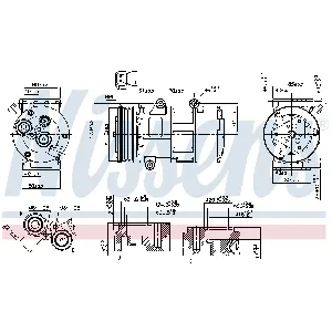 Kompresor, klima-uređaj NISSENS NIS 89326 IC-E51DC8