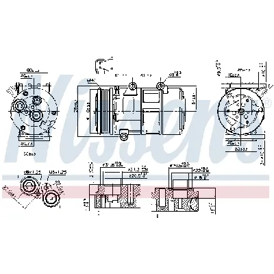 Kompresor, klima-uređaj NISSENS NIS 89326 IC-E51DC8