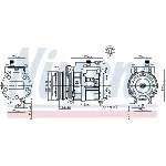Kompresor, klima-uređaj NISSENS NIS 89329 IC-D851BC