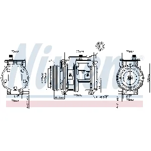 Kompresor, klima-uređaj NISSENS NIS 89329 IC-D851BC