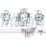 Kompresor, klima-uređaj NISSENS NIS 89347 IC-DD18E0