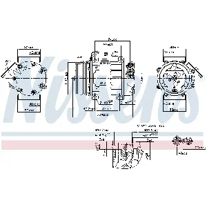 Kompresor, klima-uređaj NISSENS NIS 89347 IC-DD18E0