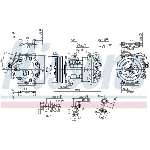 Kompresor, klima-uređaj NISSENS NIS 89362 IC-E32BC7