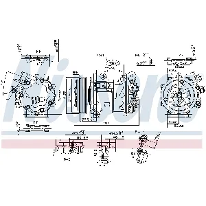 Kompresor, klima-uređaj NISSENS NIS 89362 IC-E32BC7
