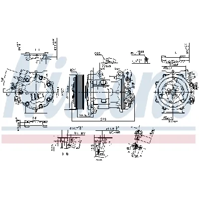 Kompresor, klima-uređaj NISSENS NIS 89362 IC-E32BC7