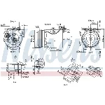 Kompresor, klima-uređaj NISSENS NIS 89388 IC-E51DCD
