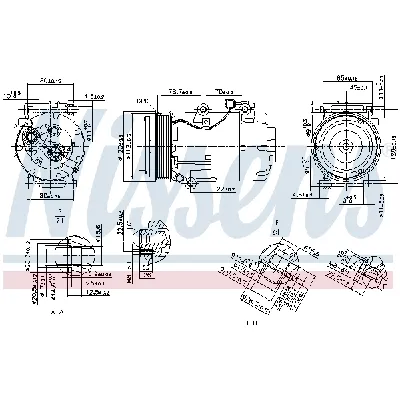 Kompresor, klima-uređaj NISSENS NIS 89388 IC-E51DCD