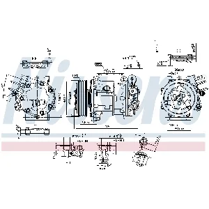 Kompresor, klima-uređaj NISSENS NIS 89404 IC-E32BC8