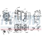 Kompresor, klima-uređaj NISSENS NIS 89417 IC-D155CC