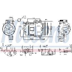 Kompresor, klima-uređaj NISSENS NIS 89422 IC-F633BD