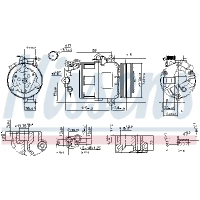 Kompresor, klima-uređaj NISSENS NIS 89422 IC-F633BD