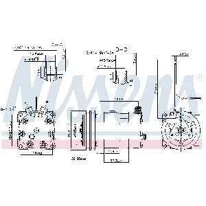 Kompresor, klima-uređaj NISSENS NIS 89461 IC-D9981E
