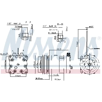 Kompresor, klima-uređaj NISSENS NIS 89461 IC-D9981E