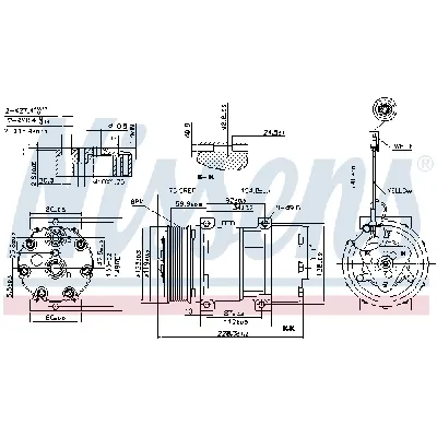 Kompresor, klima-uređaj NISSENS NIS 89473 IC-D99814