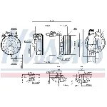 Kompresor, klima-uređaj NISSENS NIS 89483 IC-E51DD8