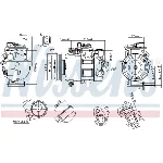 Kompresor, klima-uređaj NISSENS NIS 89513 IC-F826A1