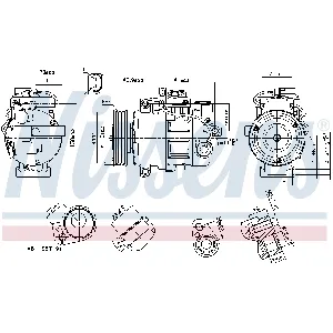 Kompresor, klima-uređaj NISSENS NIS 89513 IC-F826A1