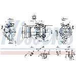 Kompresor, klima-uređaj NISSENS NIS 89554 IC-DED9D1