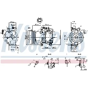 Kompresor, klima-uređaj NISSENS NIS 89554 IC-DED9D1