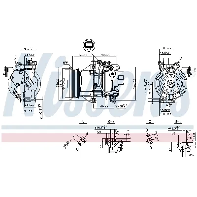Kompresor, klima-uređaj NISSENS NIS 89554 IC-DED9D1