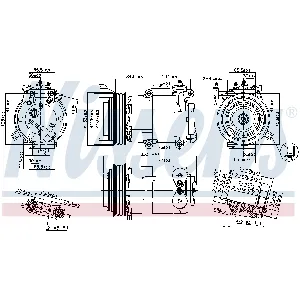Kompresor, klima-uređaj NISSENS NIS 89569 IC-E1DCE8