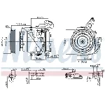 Kompresor, klima-uređaj NISSENS NIS 89576 IC-E51DDF