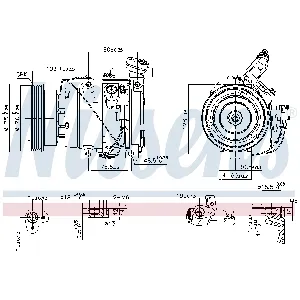 Kompresor, klima-uređaj NISSENS NIS 89576 IC-E51DDF