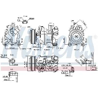 Kompresor, klima-uređaj NISSENS NIS 89585 IC-E0B7B6