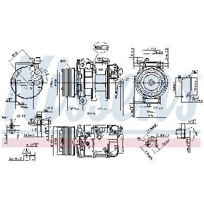 Kompresor, klima-uređaj NISSENS NIS 89595 IC-D8F178